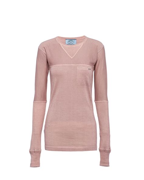 prada pink cashmere sweater|Prada 2018 Cashmere Sweater .